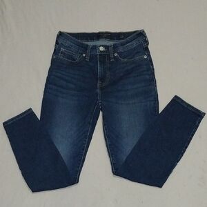 Lucky Brand Blue Midrise Super Skinny Ava Jeans 2/26 Ankle